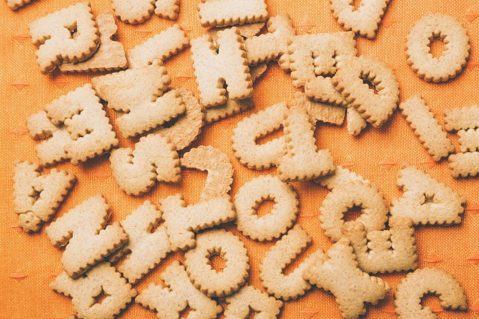 alphabet cookies